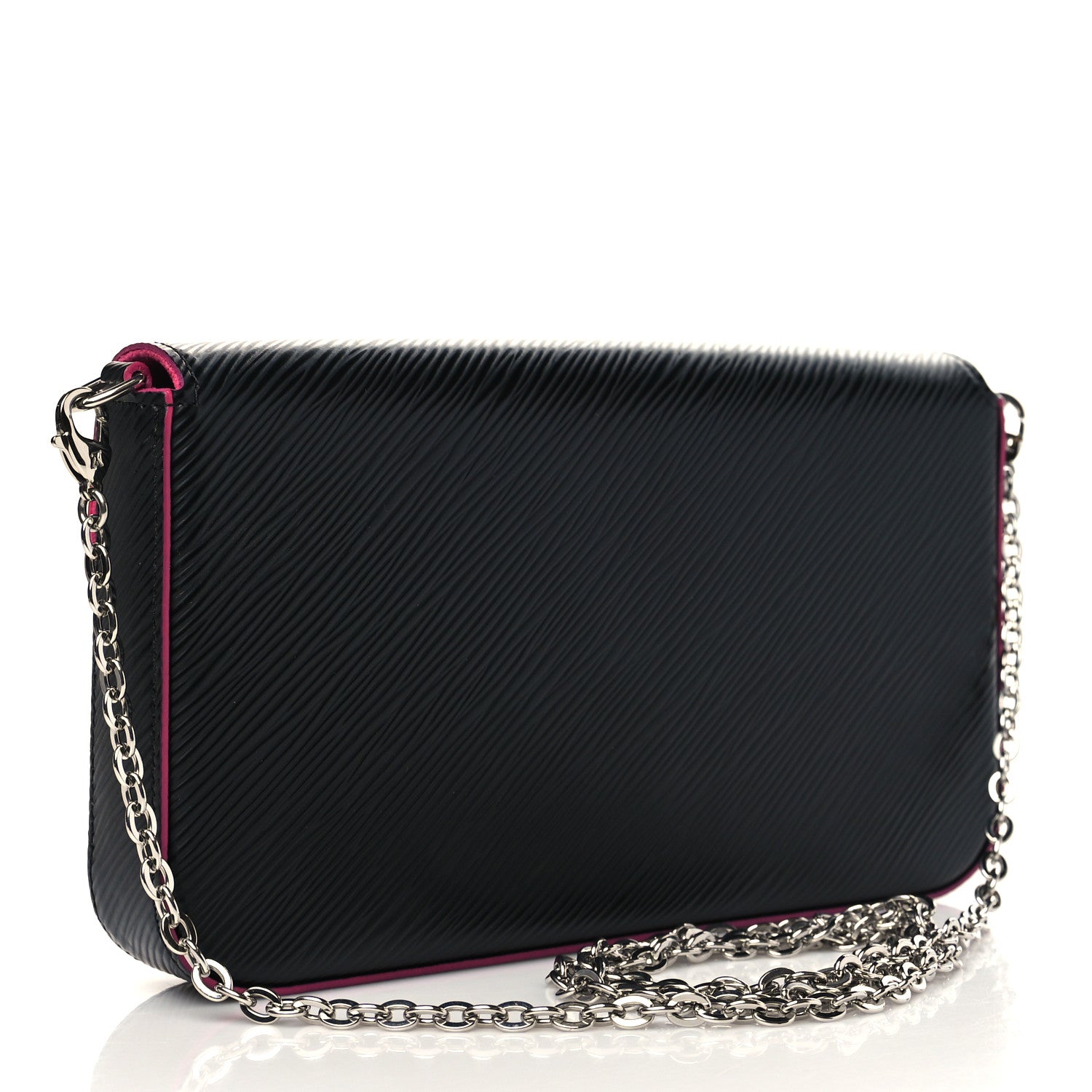 Louis Vuitton Epi Pochette Felicie Black Hot Pink 4 of 7