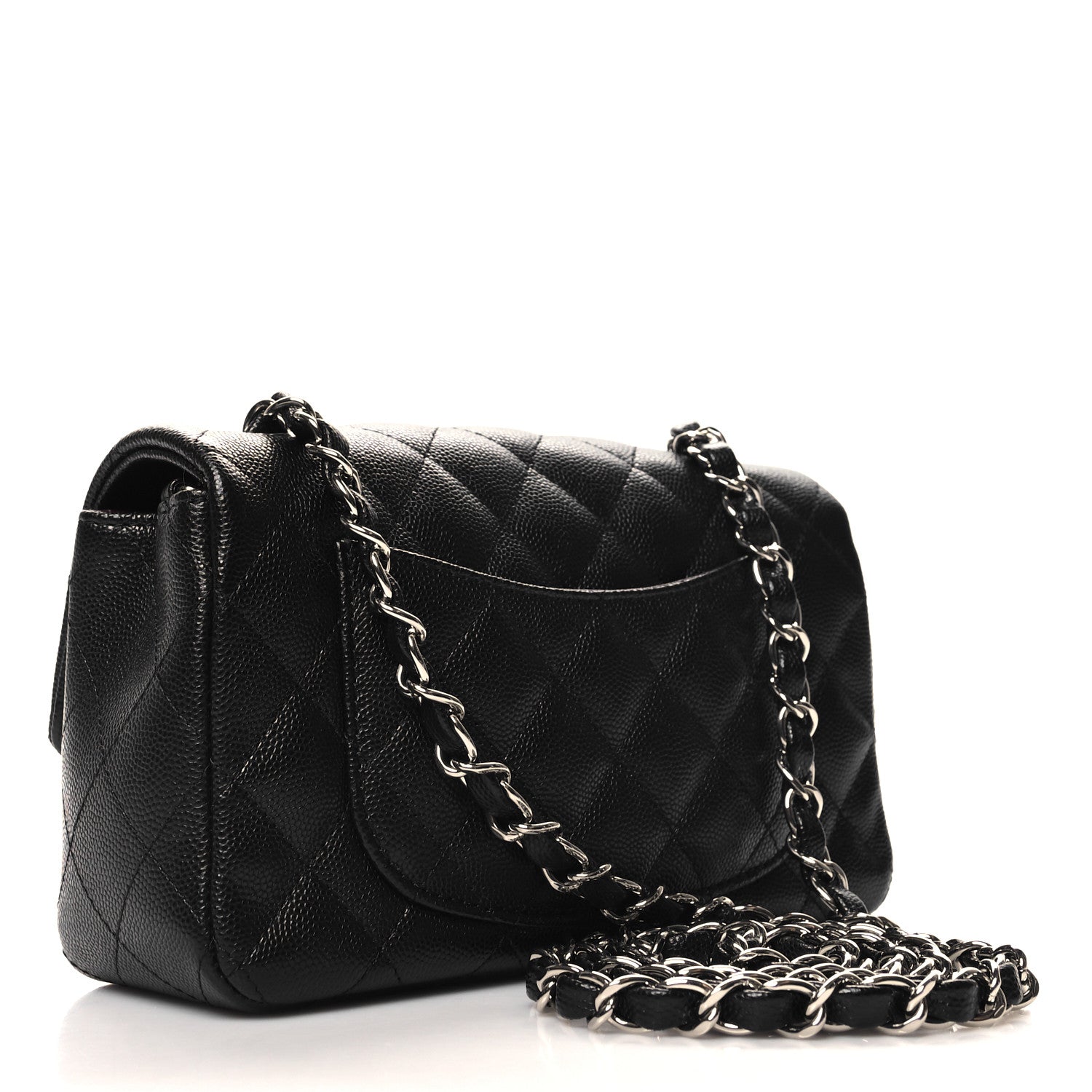 Chanel Caviar Quilted Mini Rectangular Flap Black 3 of 10