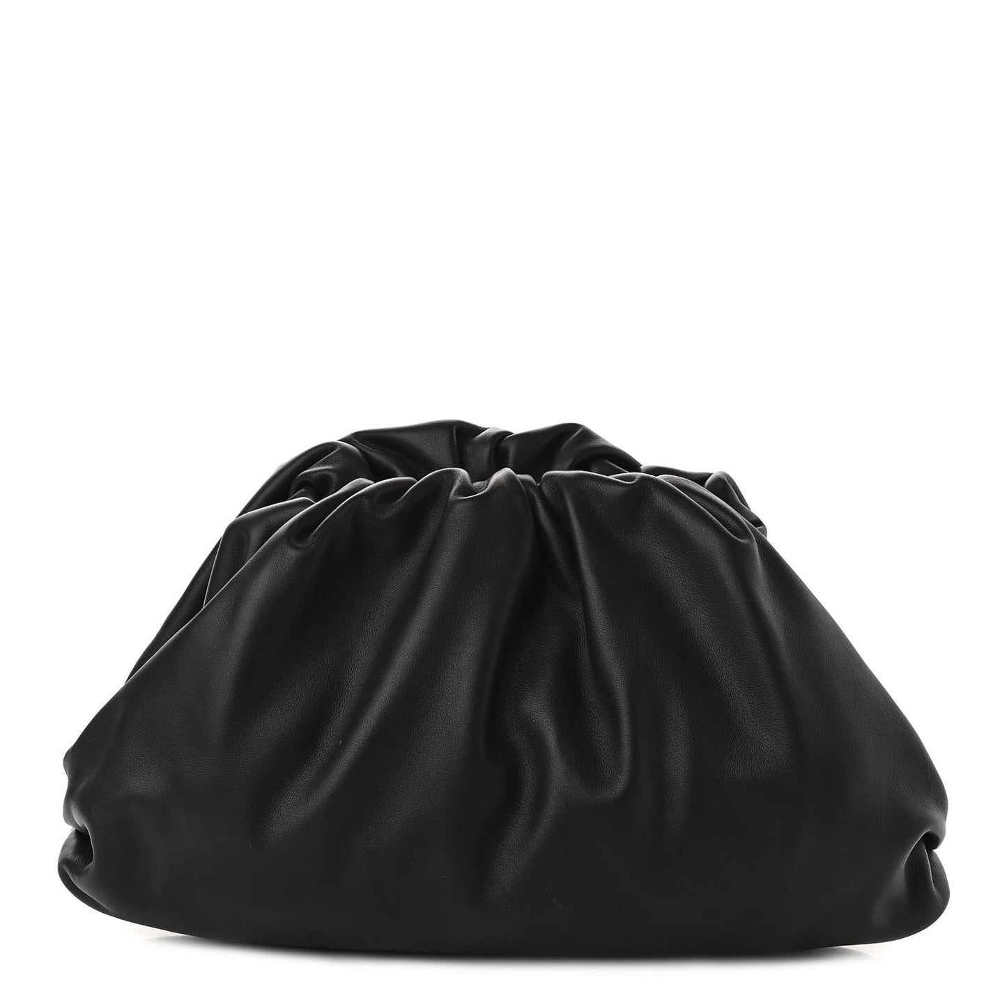 Smooth Butter Calf The Pouch Oversized Clutch Black