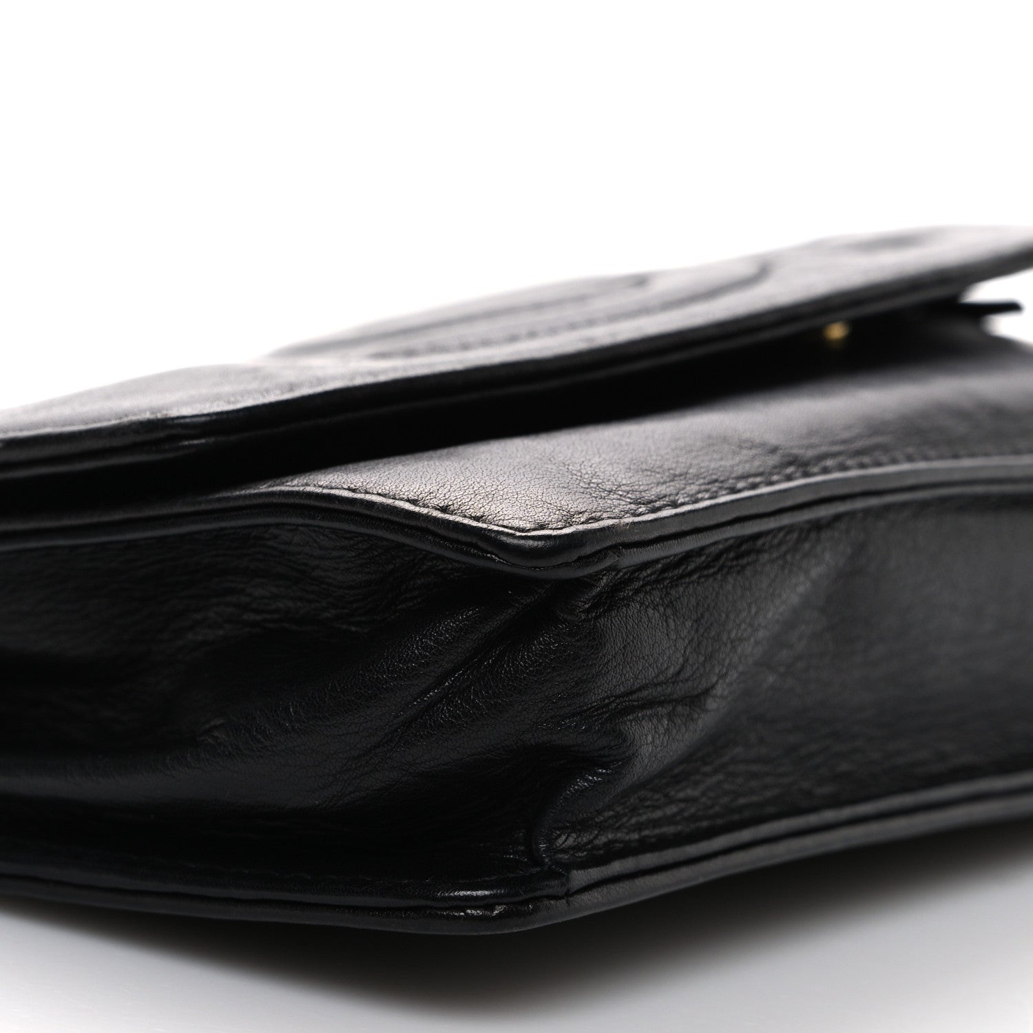 Chanel Lambskin Timeless CC Wallet On Chain WOC Black 10 of 11