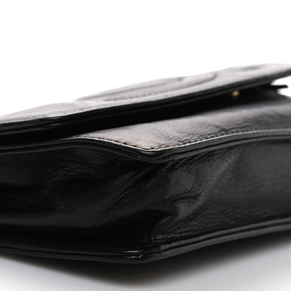 Chanel Lambskin Timeless CC Wallet On Chain WOC Black 10 of 11