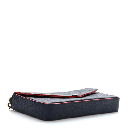 Louis Vuitton Empreinte Pochette Felicie Chain Wallet Marine Rouge 4 of 8