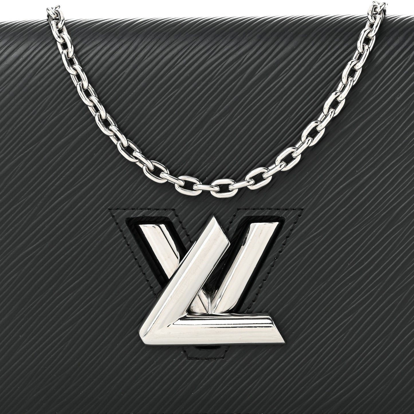 Epi Twist Belt Chain Wallet Black