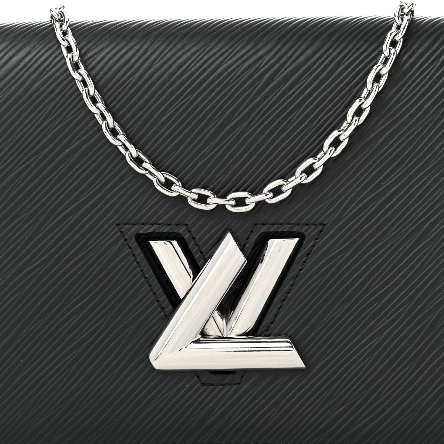 Louis Vuitton Epi Twist Belt Chain Wallet Black 7 of 9