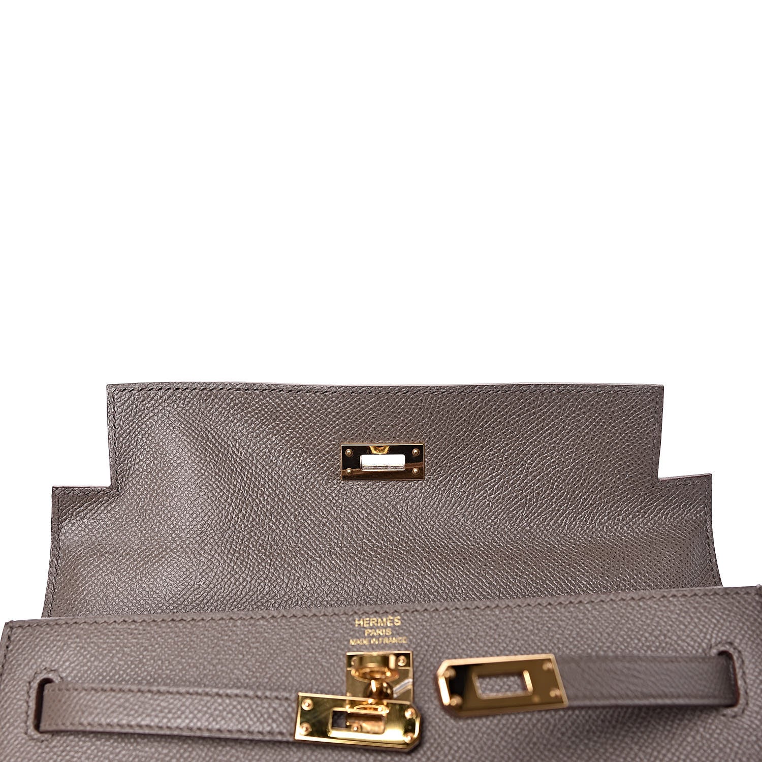 Hermes Epsom Kelly Sellier 25 Etain 15 of 40