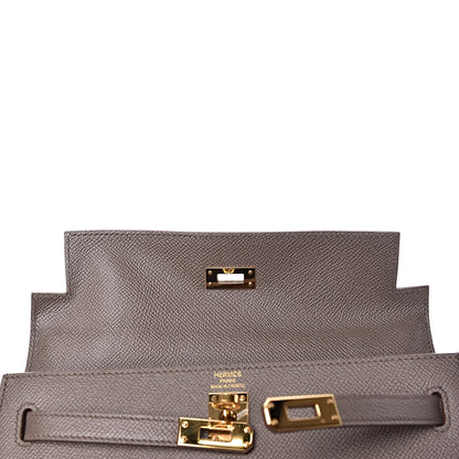 Hermes Epsom Kelly Sellier 25 Etain 15 of 40