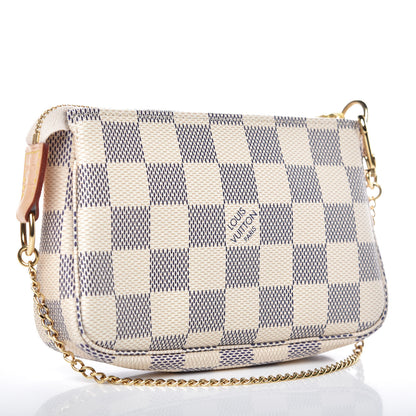 Louis Vuitton Damier Azur Mini Pochette Accessories 3 of 8