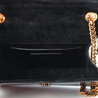 Saint Laurent Patent Small Classic Monogram Kate Tassel Satchel Black 5 of 8
