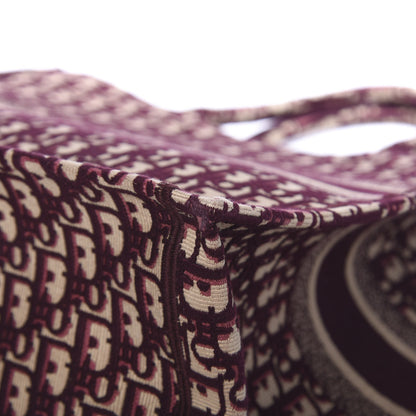 Christian Dior Oblique Large Book Tote Burgundy Multicolor 14 of 16