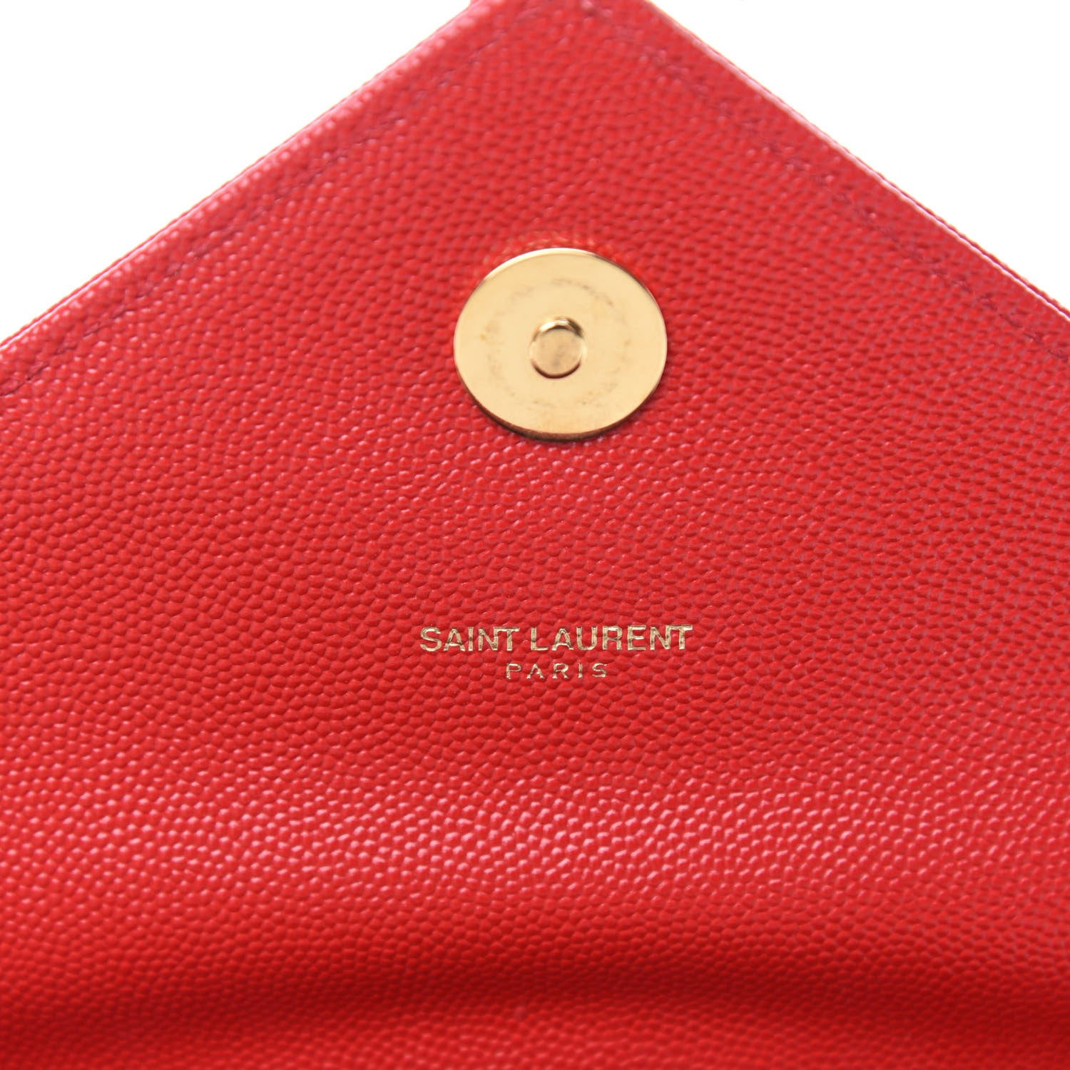 Saint Laurent Grain De Poudre Matelasse Chevron Large Monogram Satchel Lipstick Red 9 of 11
