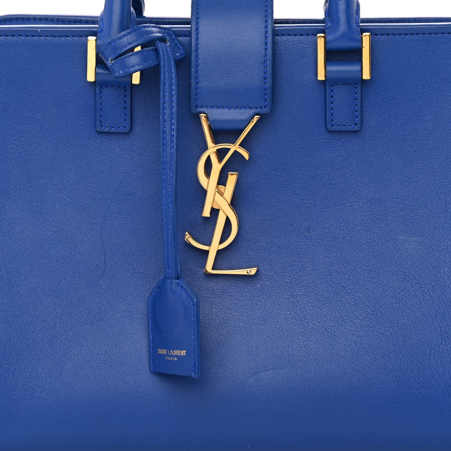 Calfskin Monogram Baby Cabas Blue