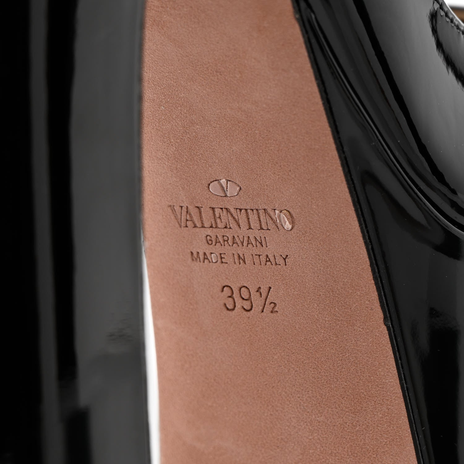 Valentino Garavani Patent Tan-Go 55/155mm Platform Pumps 39.5 Black 8 of 15