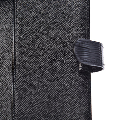 Louis Vuitton Epi Small Ring Agenda Cover Black 7 of 9