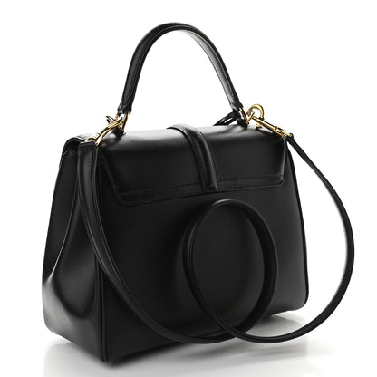 Celine Satinated Calfskin Small 16 Top Handle Bag Black 3 of 9