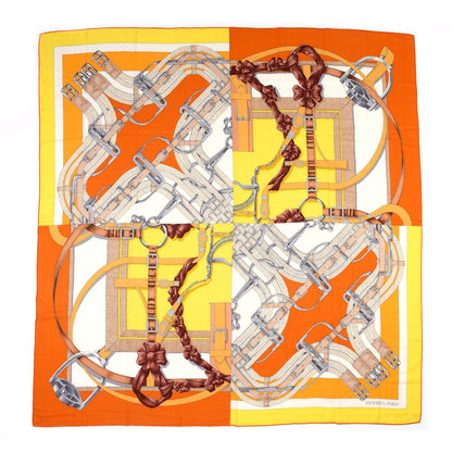 Hermes Silk Cashmere Grand Manege A Jouets Shawl 140 1 of 4