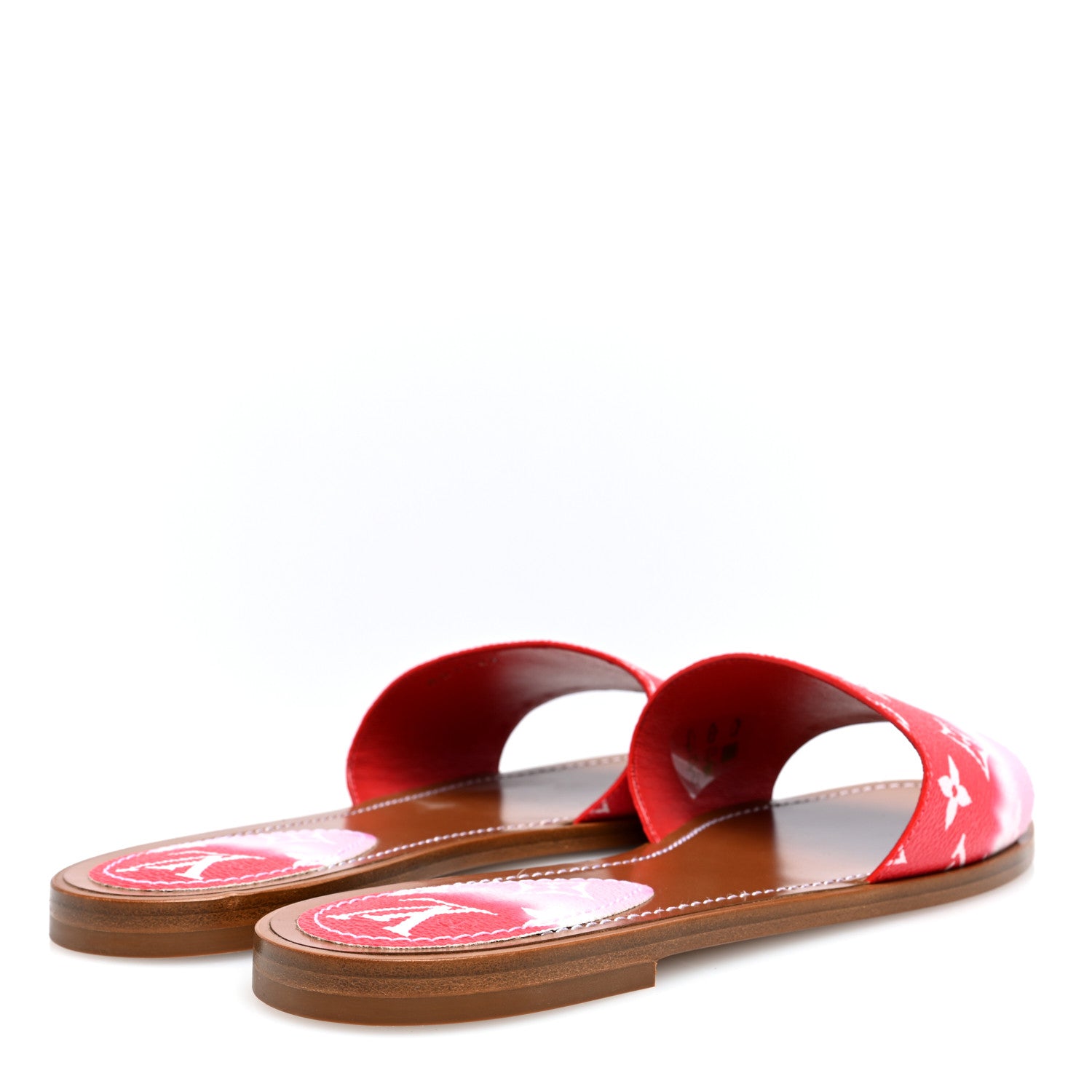 Louis Vuitton Monogram Escale Lock It Flat Mule 40 Rouge 4 of 7