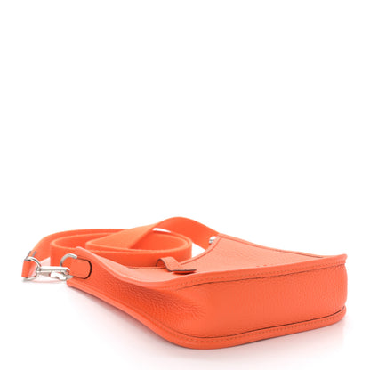 Hermes Taurillon Clemence Evelyne TPM Orange 4 of 11