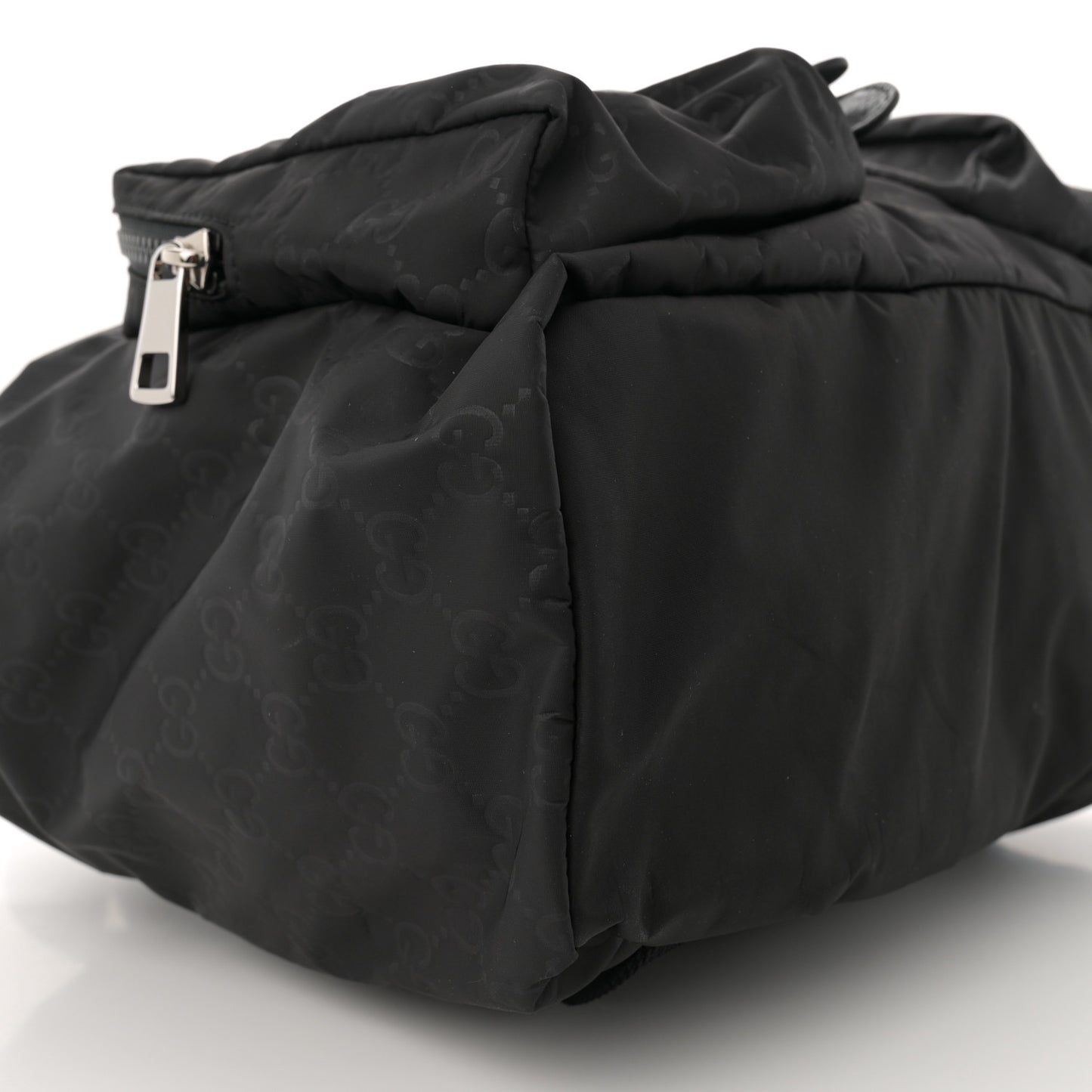 Nylon Monogram Medium Light Single Buckle Backpack Black