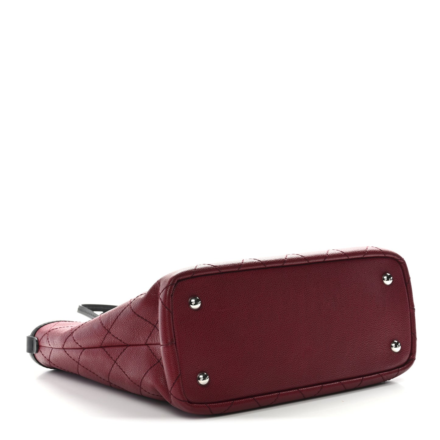 Grained Calfskin Shopping Fever Tote Red