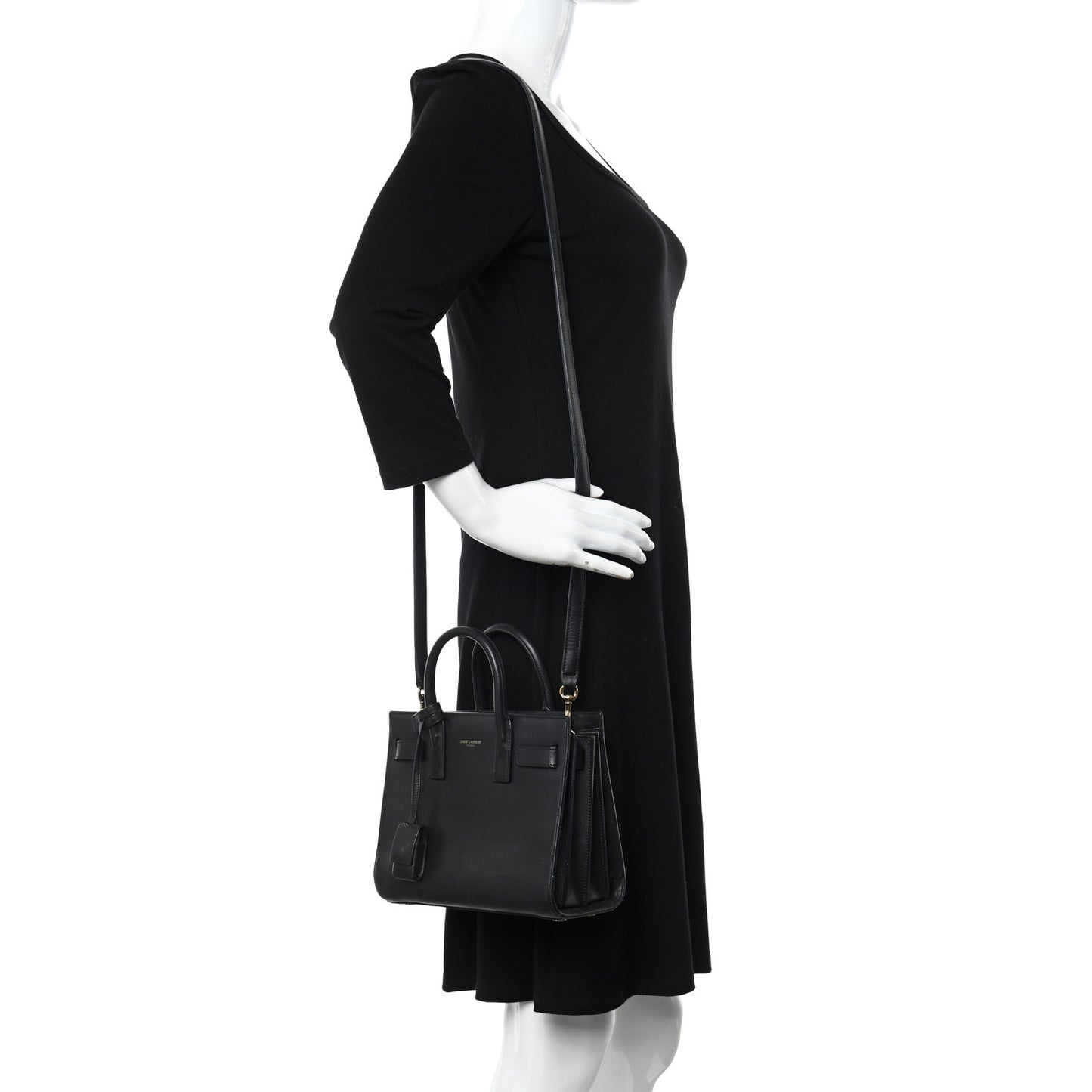 Calfskin Nano Sac De Jour Black