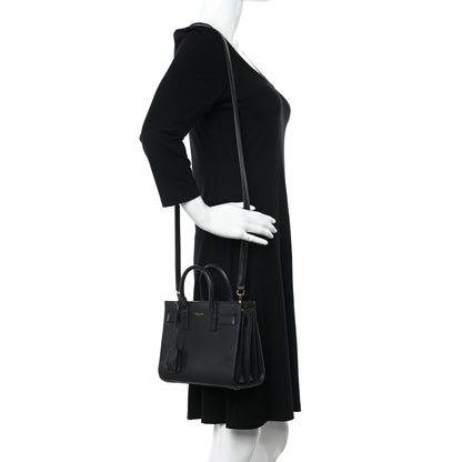Saint Laurent Calfskin Nano Sac De Jour Black 2 of 18