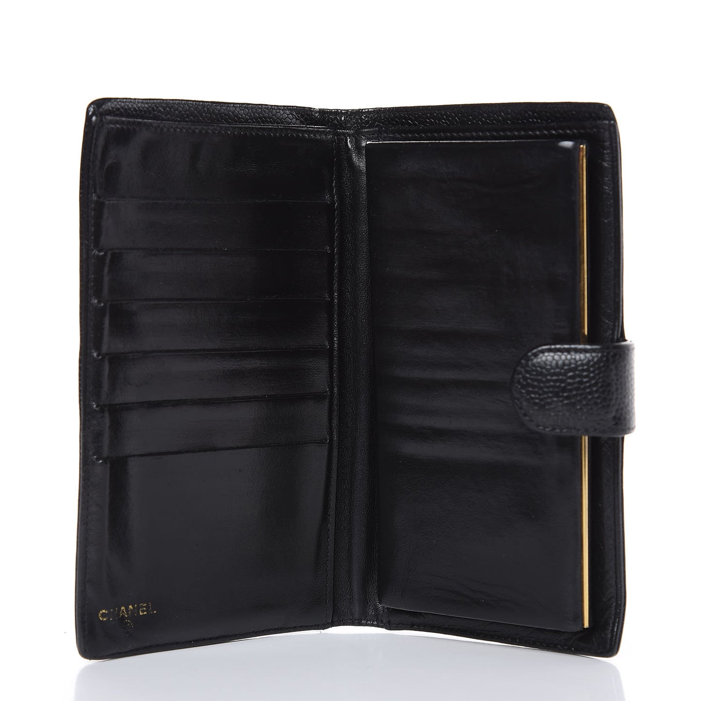 Caviar Timeless CC French Wallet Black