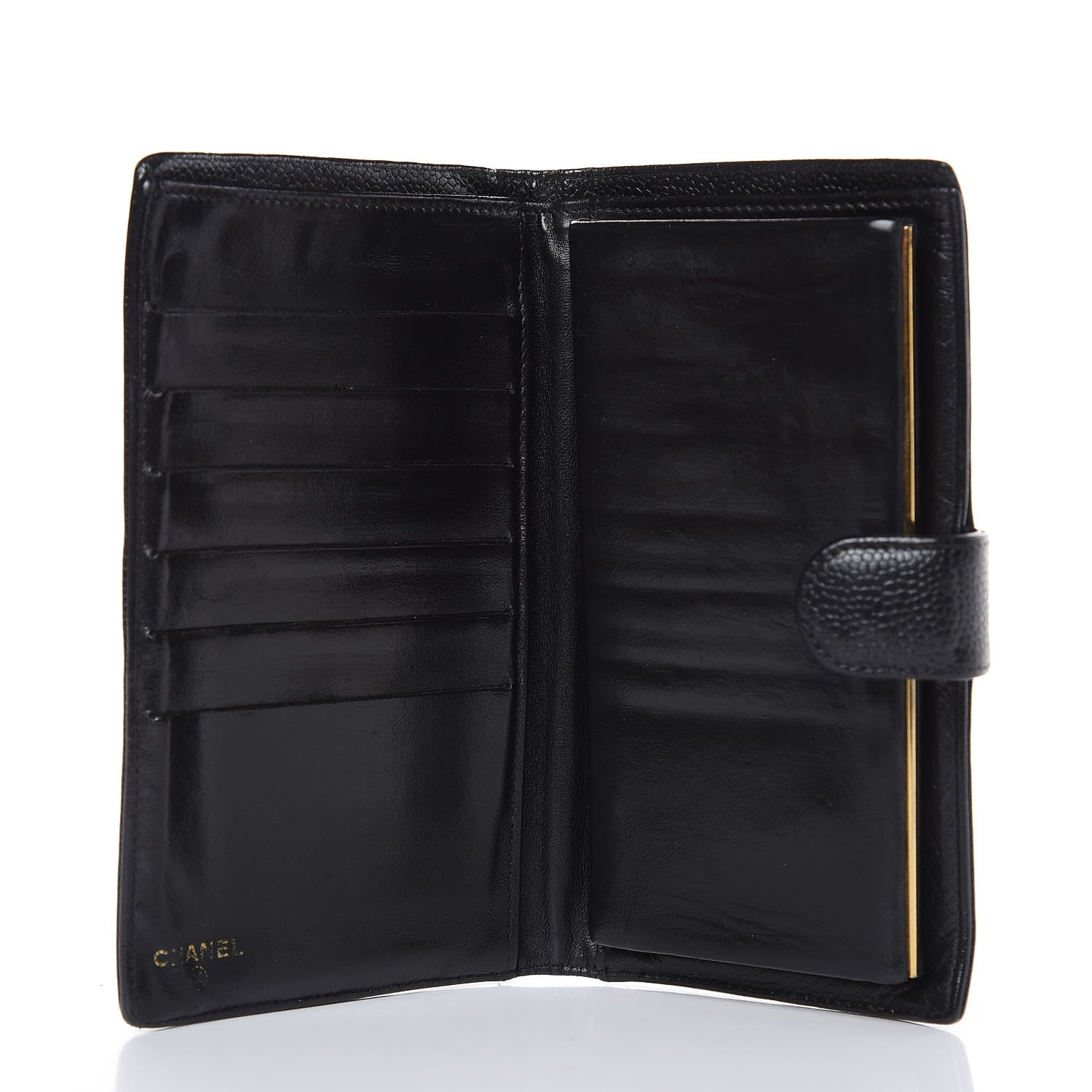 Chanel Caviar Timeless CC French Wallet Black 5 of 12