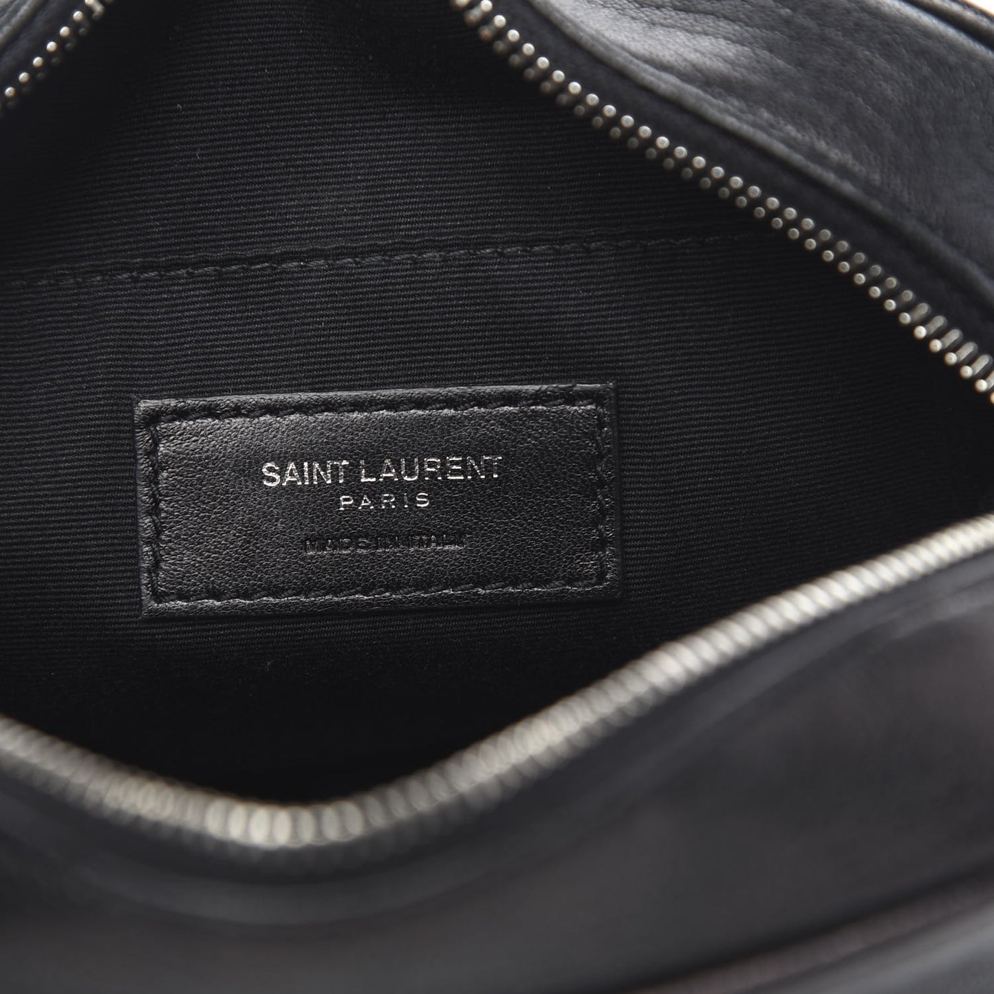 Lambskin Monogram Lou Belt Bag Black