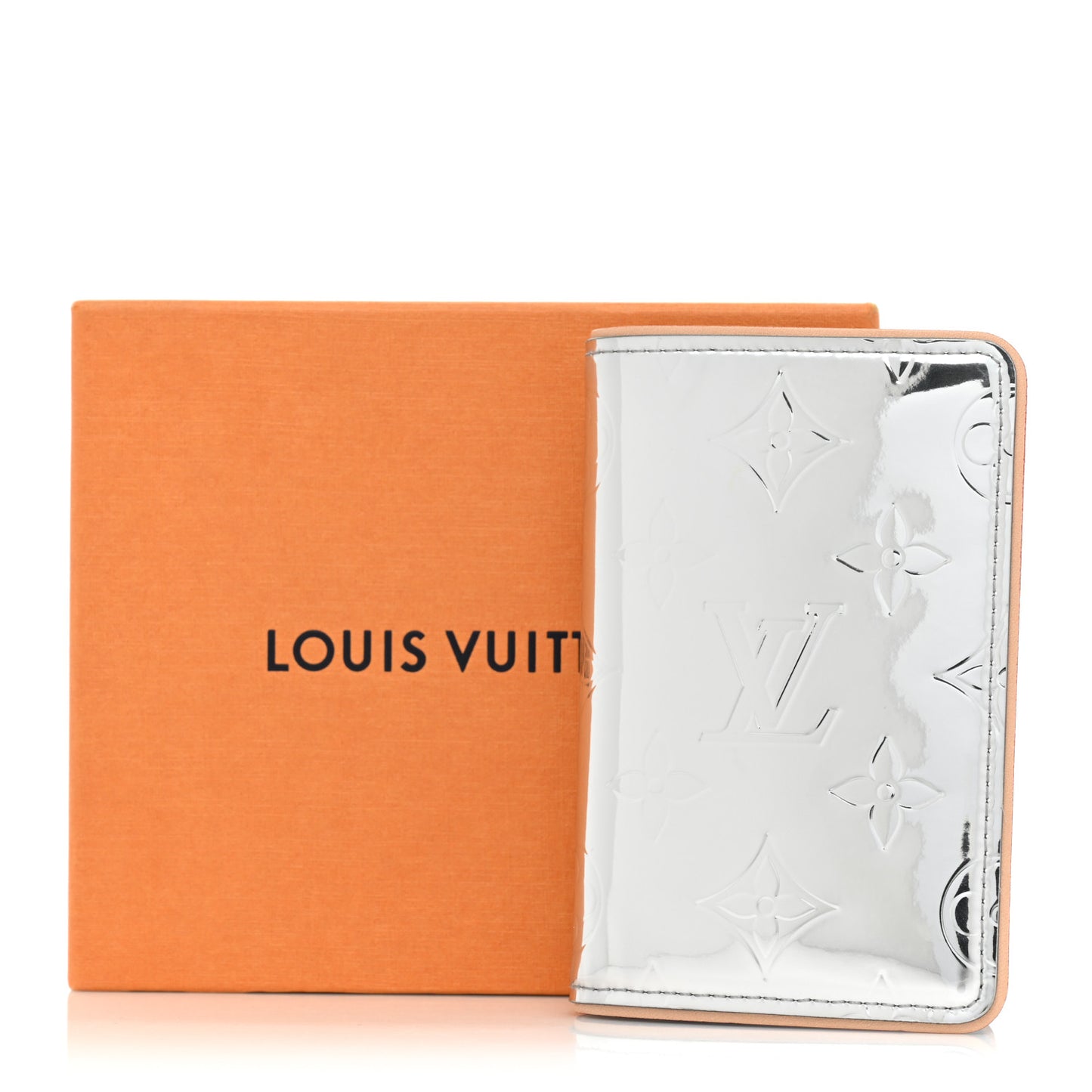 Monogram Mirror Slender Pocket Organizer