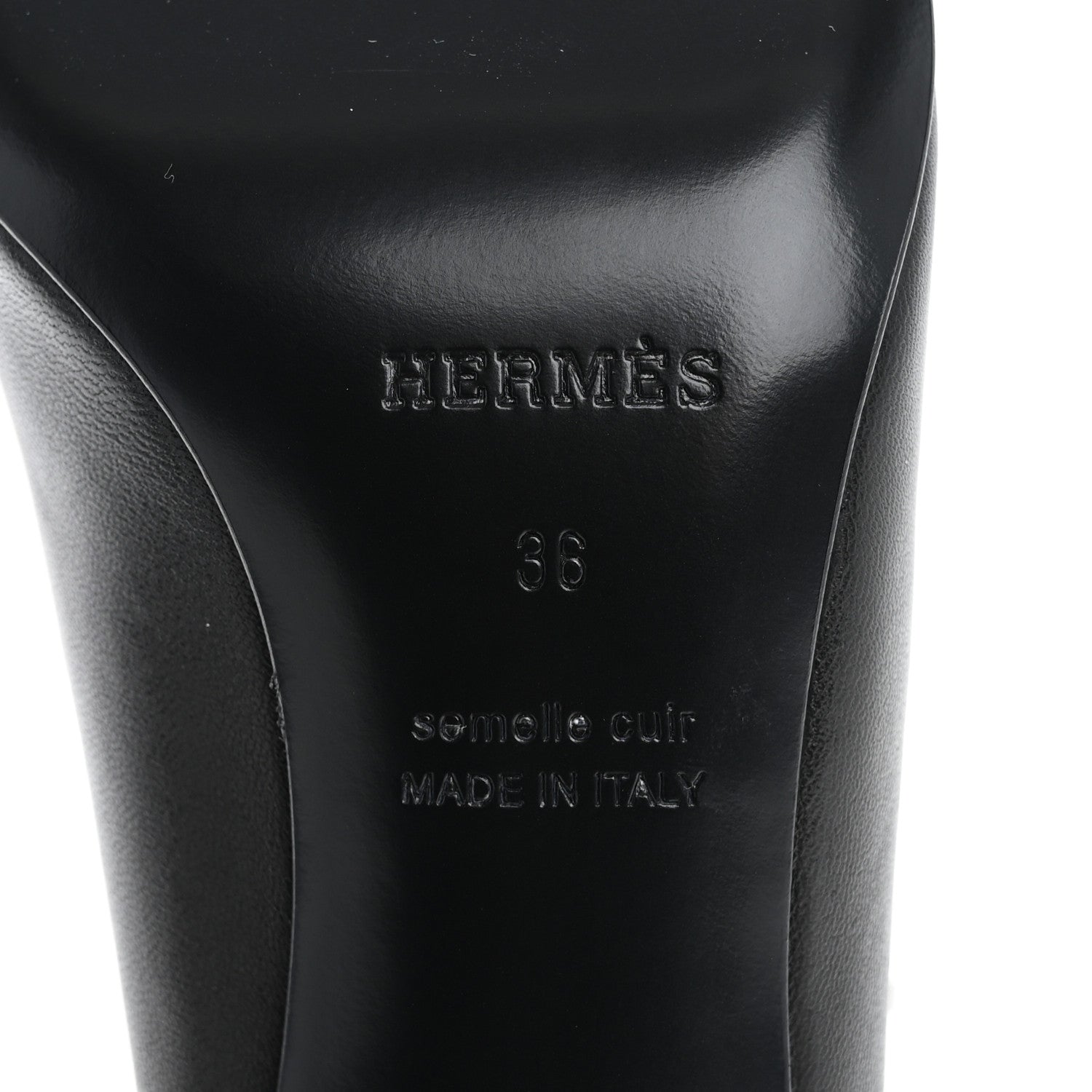 Hermes Nappa Lover 80 Slingback Pumps 36 Black 8 of 9