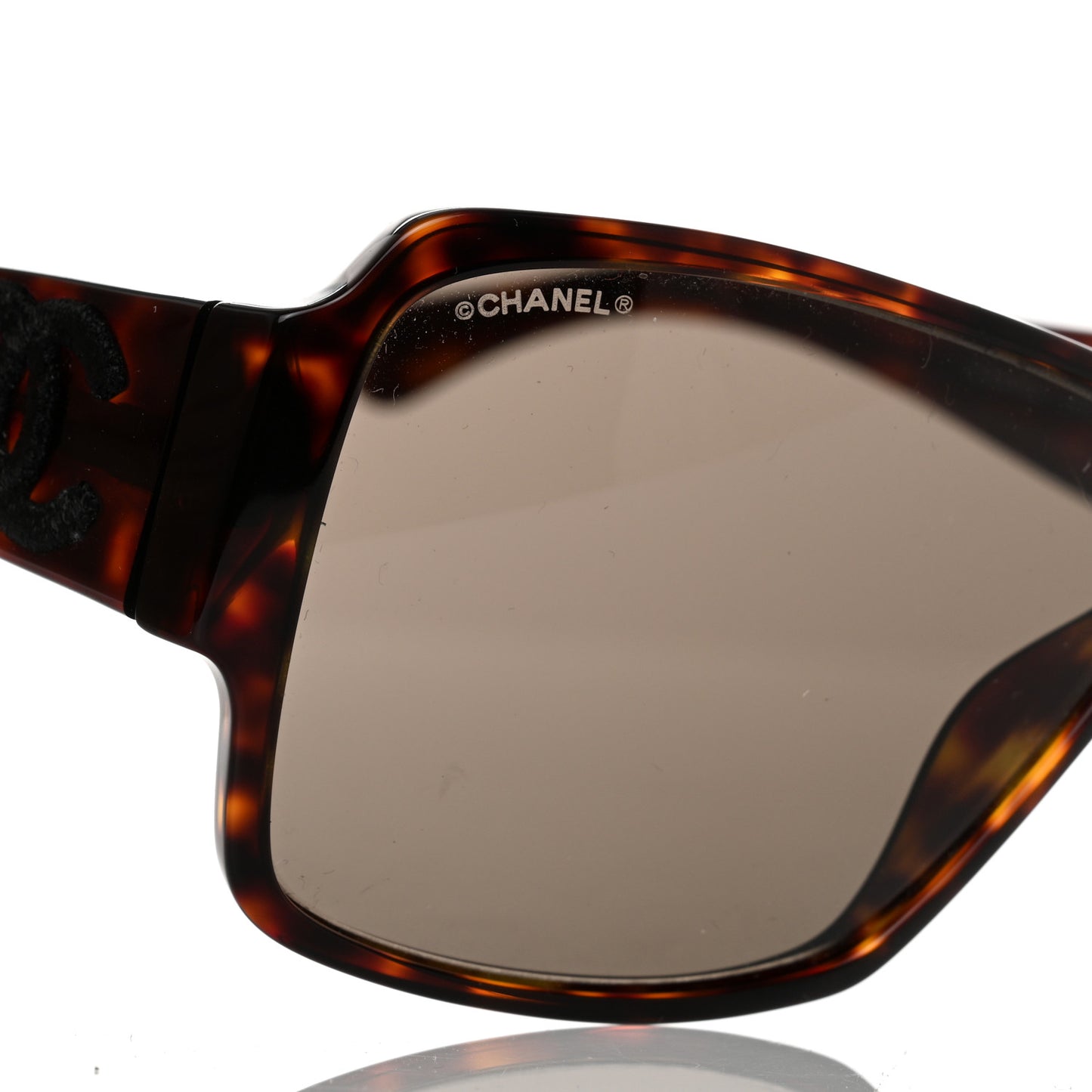 Acetate Shield Sunglasses 5449-A Dark Tortoise