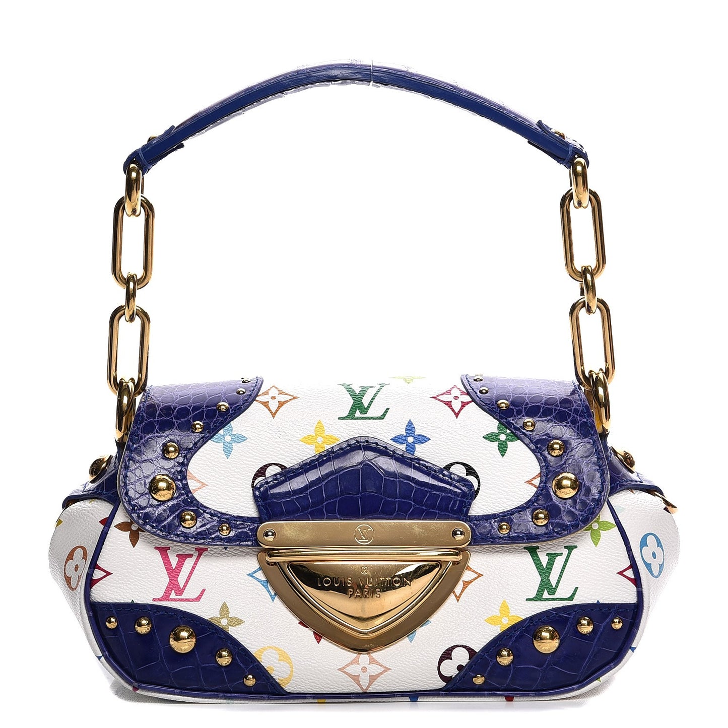 Alligator Monogram Multicolor Marilyn White