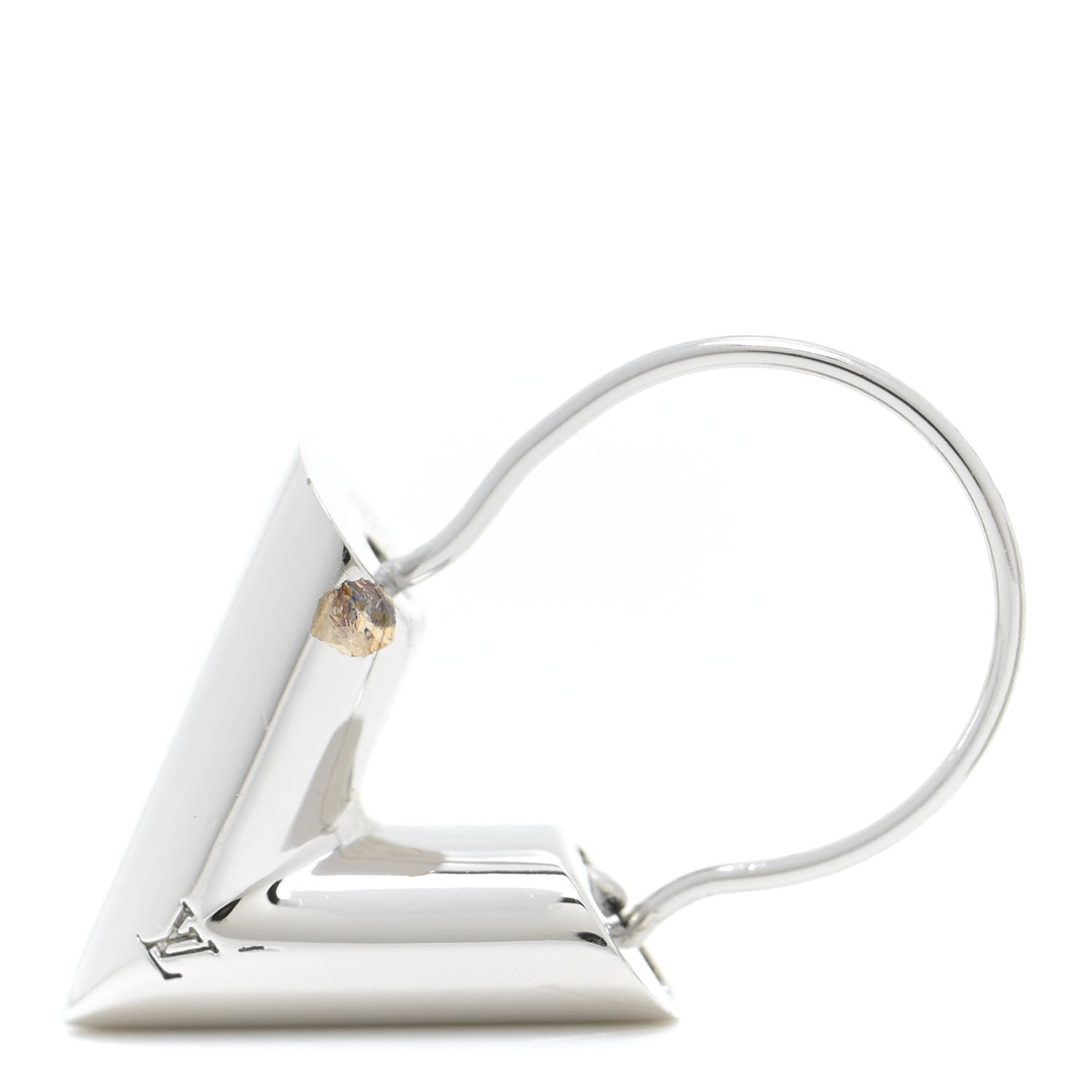 Louis Vuitton Essential V Hoop Earrings Silver 4 of 7