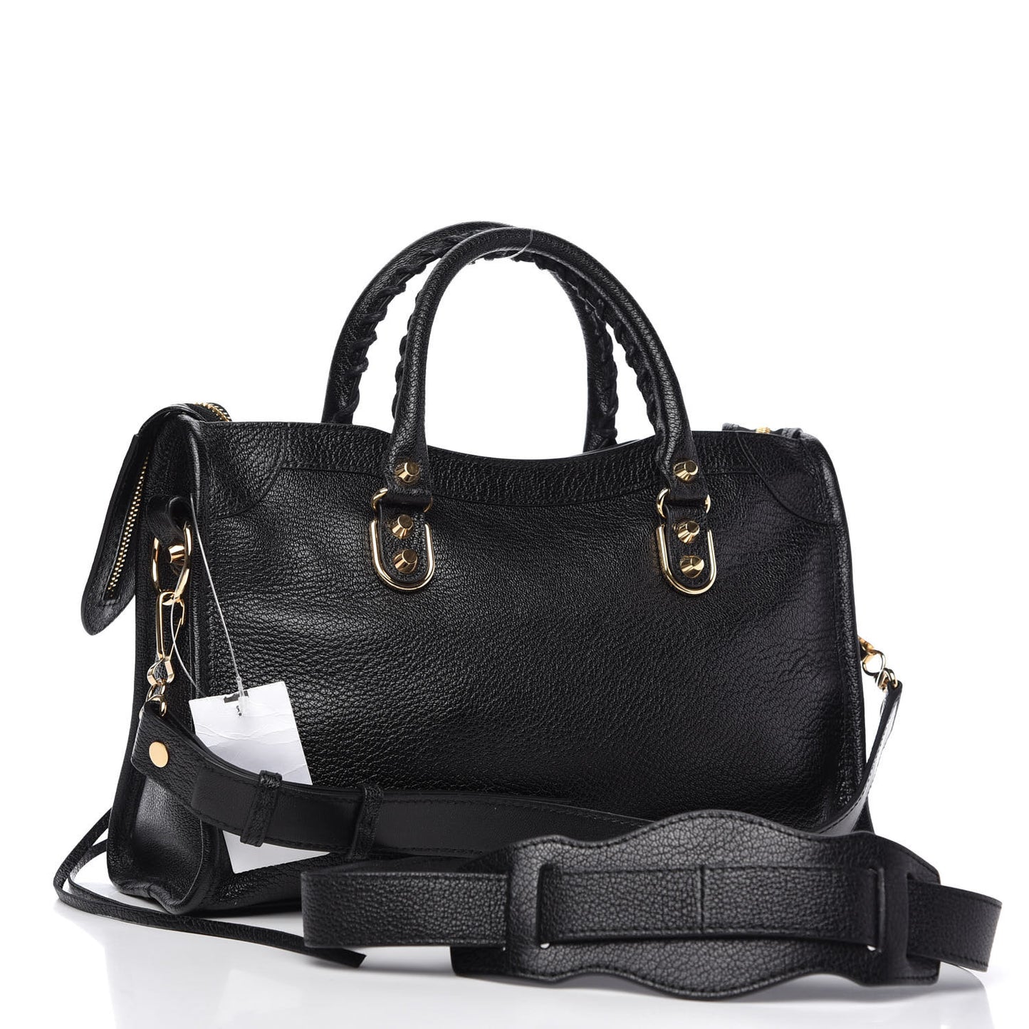 Chevre Gold Metallic Edge Hardware City Black