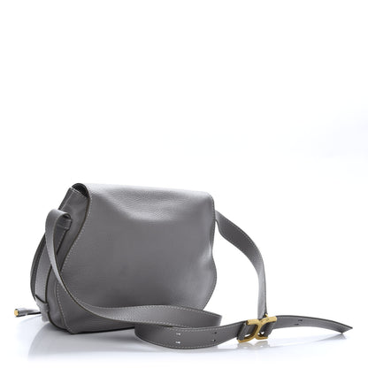 Chloe Calfskin Medium Marcie Round Crossbody Bag Cashmere Grey 3 of 11