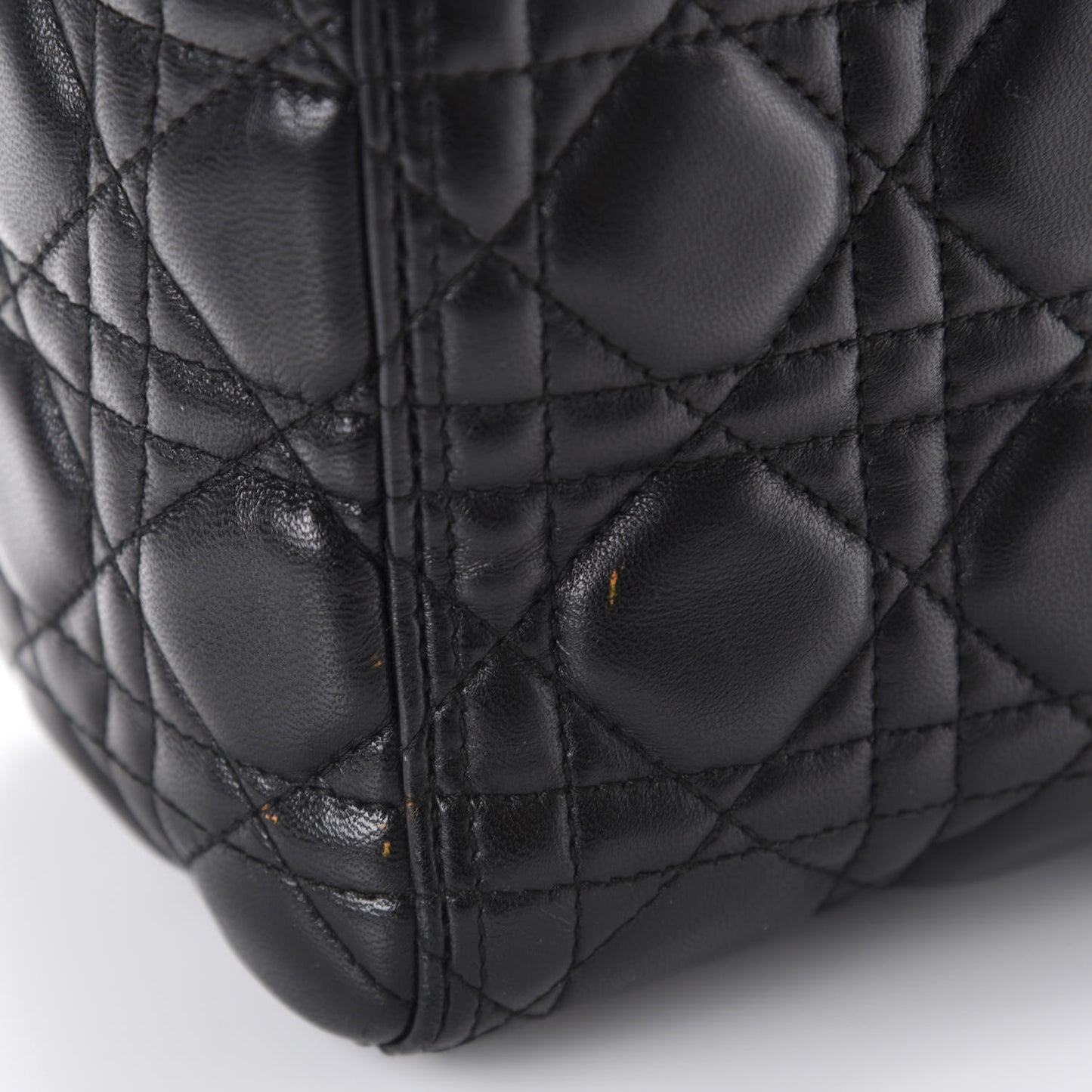 Lambskin Cannage Medium Lady Dior Black