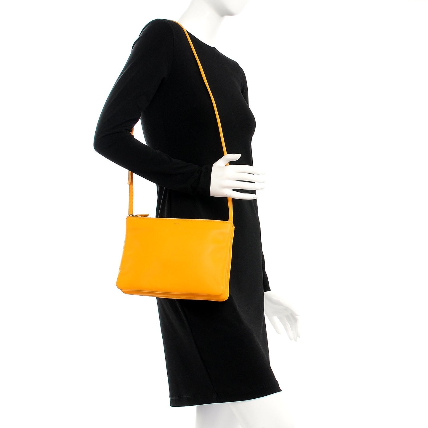 Lambskin Large Trio Crossbody Sunflower