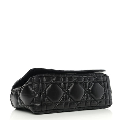 Christian Dior Calfskin Macrocannage Medium Caro Bag Black 4 of 10