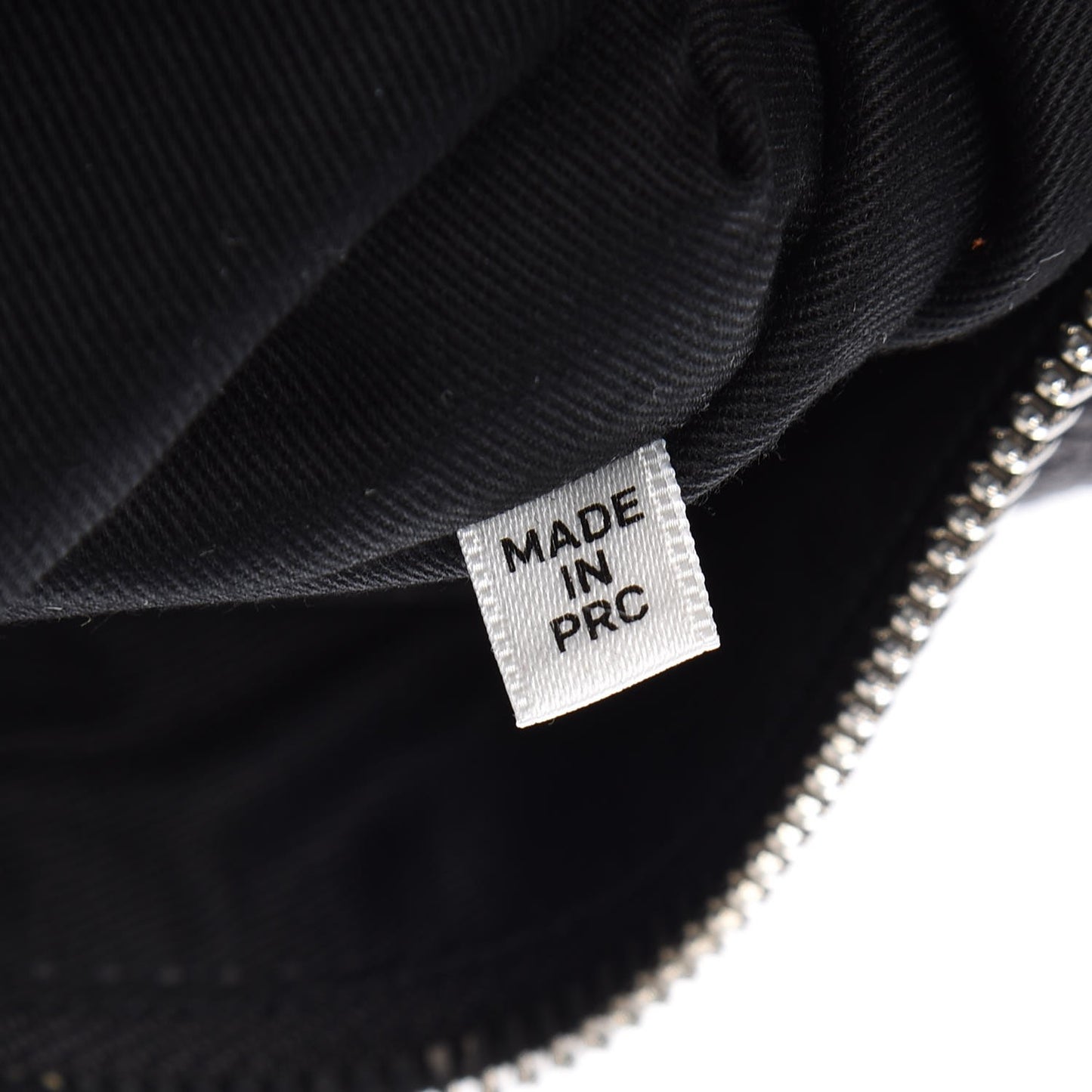 MCQ by Calfskin Zipped Pouch Black