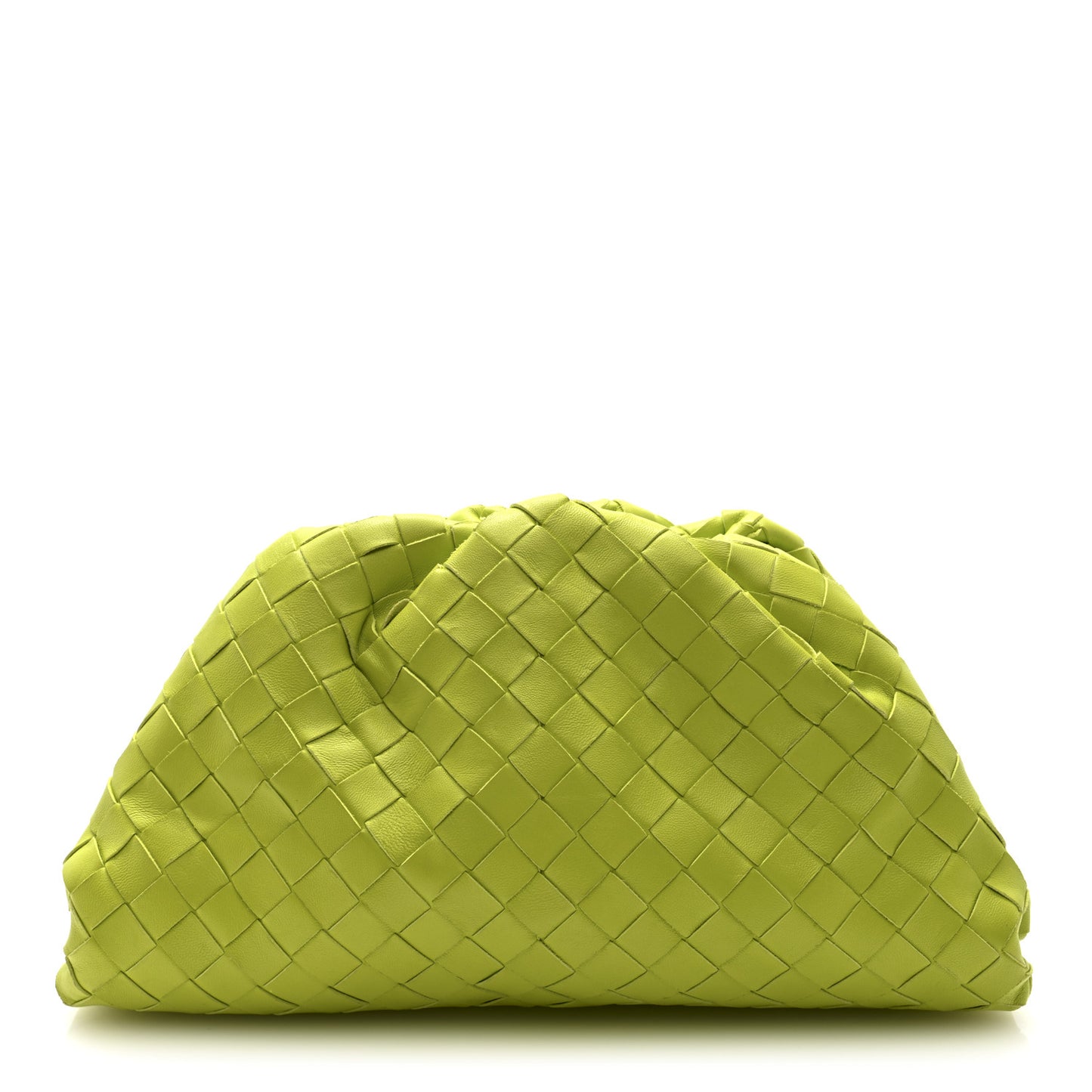 Nappa Maxi Intrecciato Teen Pouch Acid Kiwi