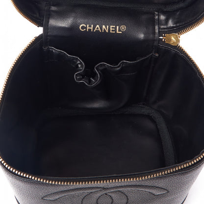 Chanel Caviar Vanity Cosmetic Case Black 6 of 9