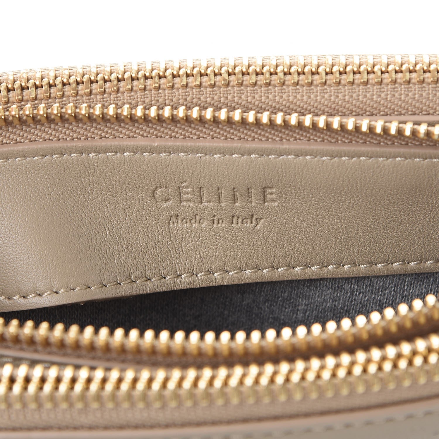 Celine Lambskin Small Trio Crossbody Bag Beige 8 of 12