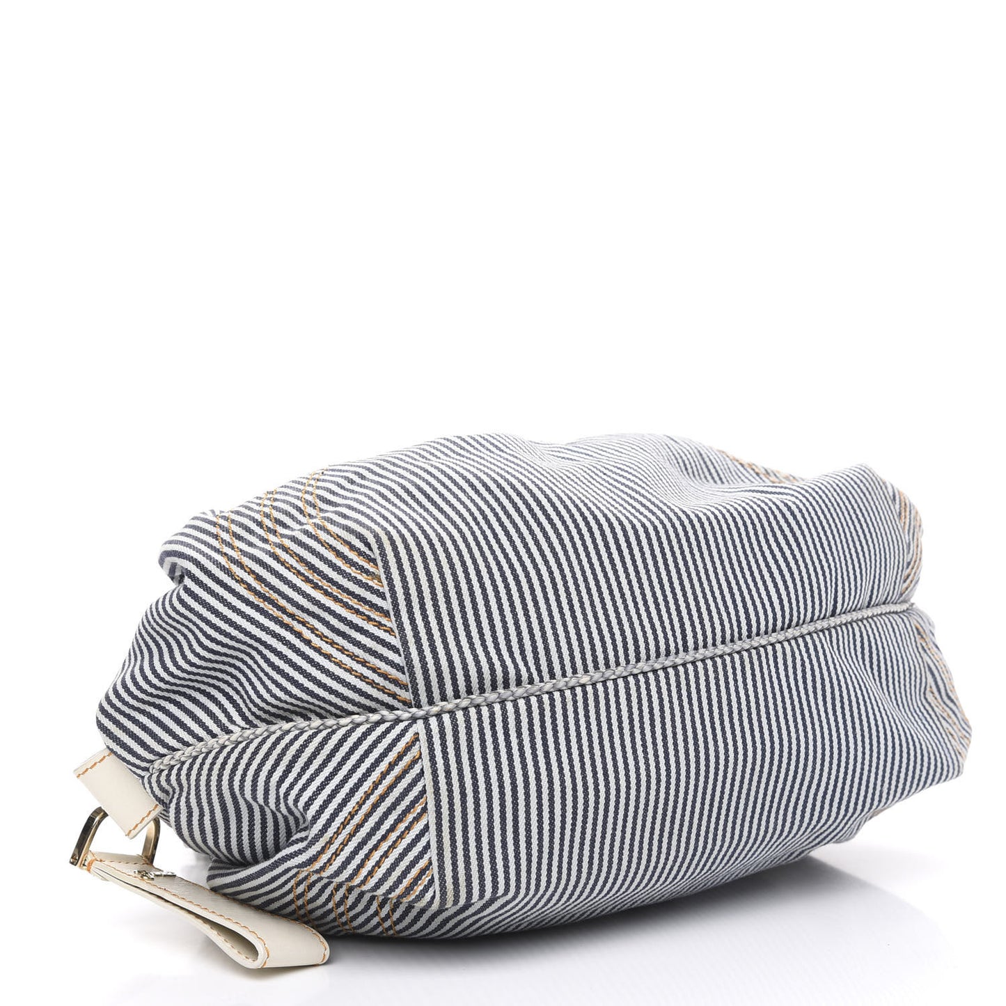 Denim Striped Spy Bowler Blue