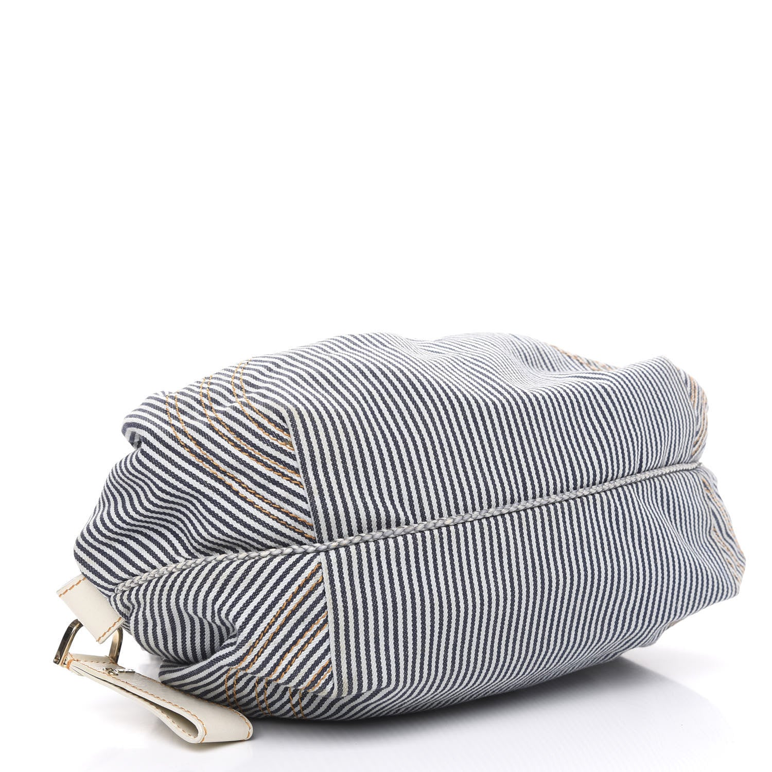 Fendi Denim Striped Spy Bowler Blue 4 of 12