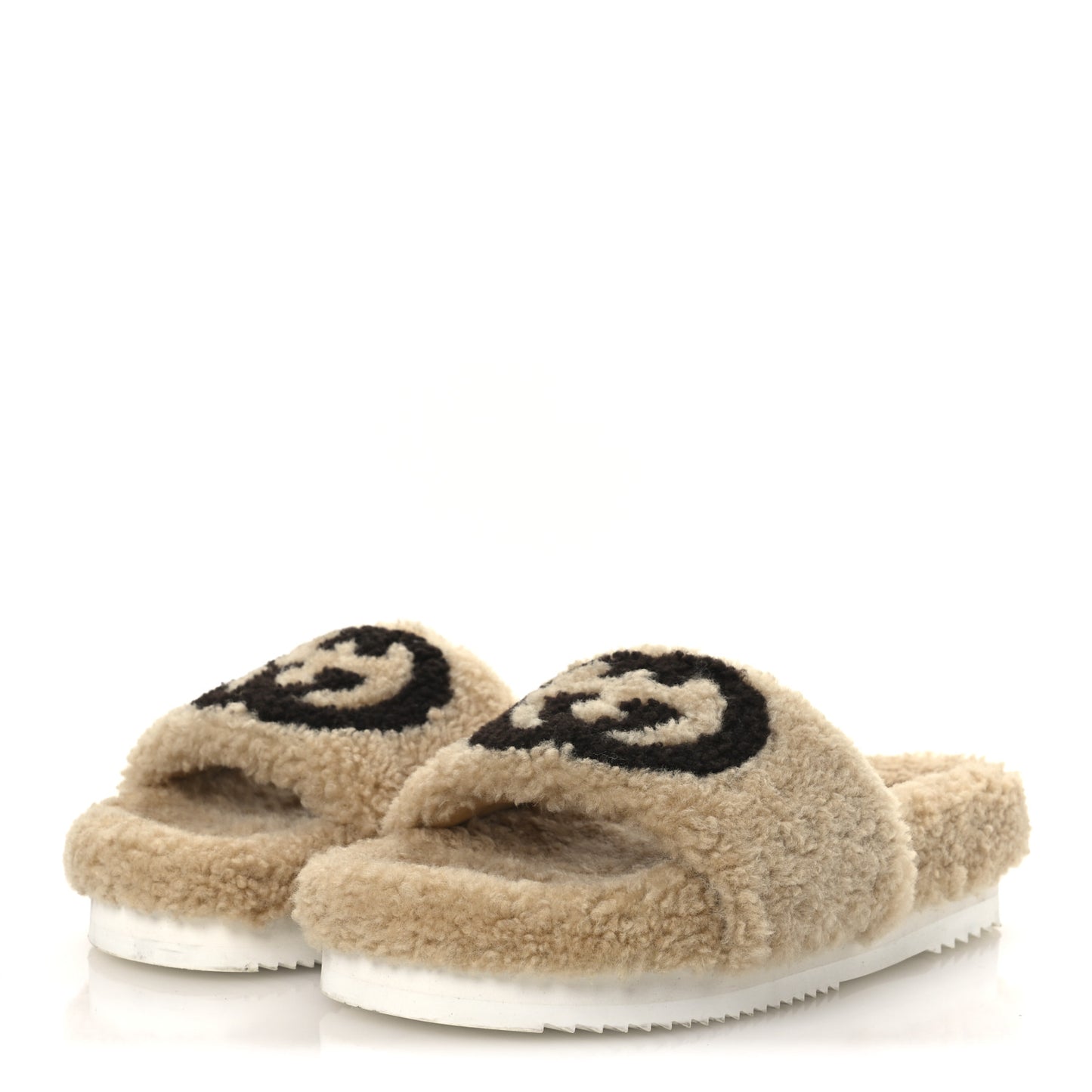 Shearling Womens Eileen Slide Sandals 38 Cocoa Butterscotch