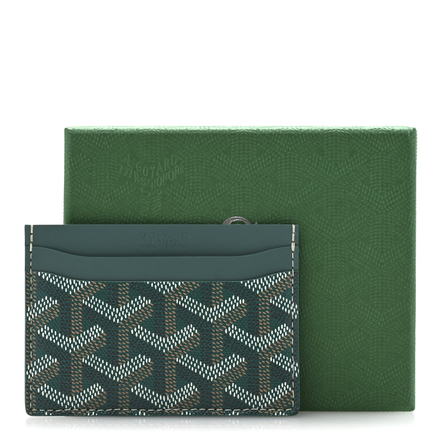 Goyardine Saint Sulpice Card Holder Green
