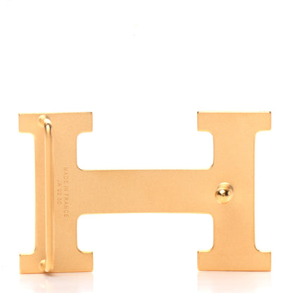 Hermes Brushed 32mm H Belt Buckle Gold 3 of 5