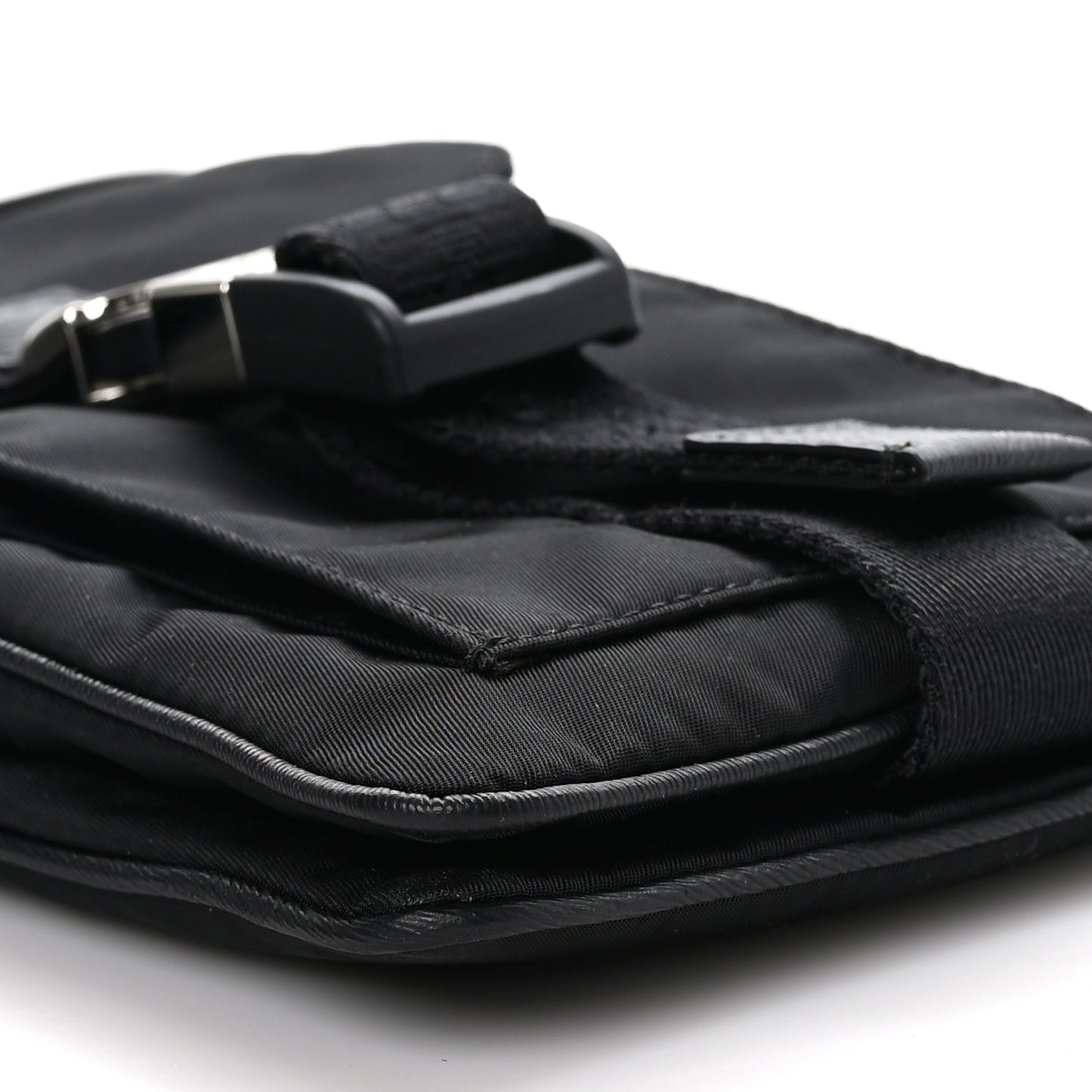 Nylon 4G Pouch on Strap Black