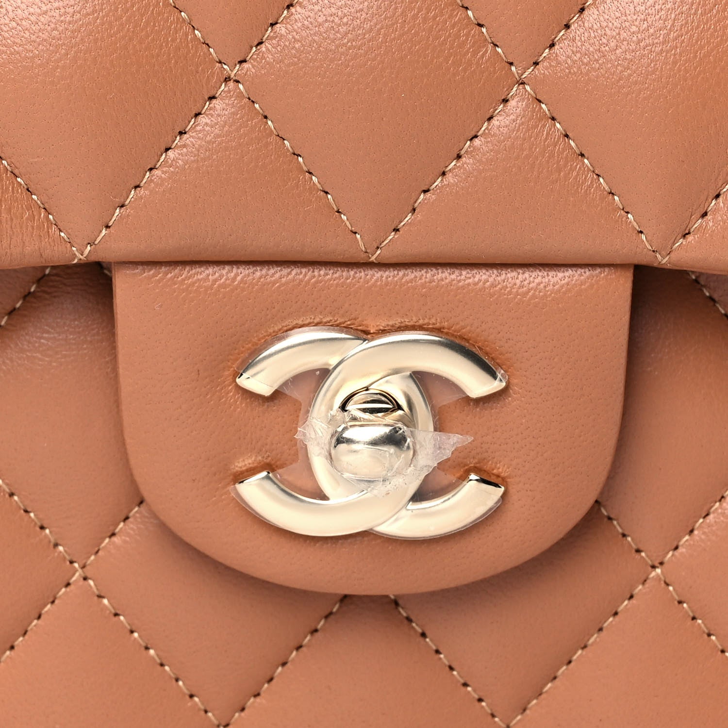 Chanel Lambskin Quilted Small Double Flap Brown 8 of 12