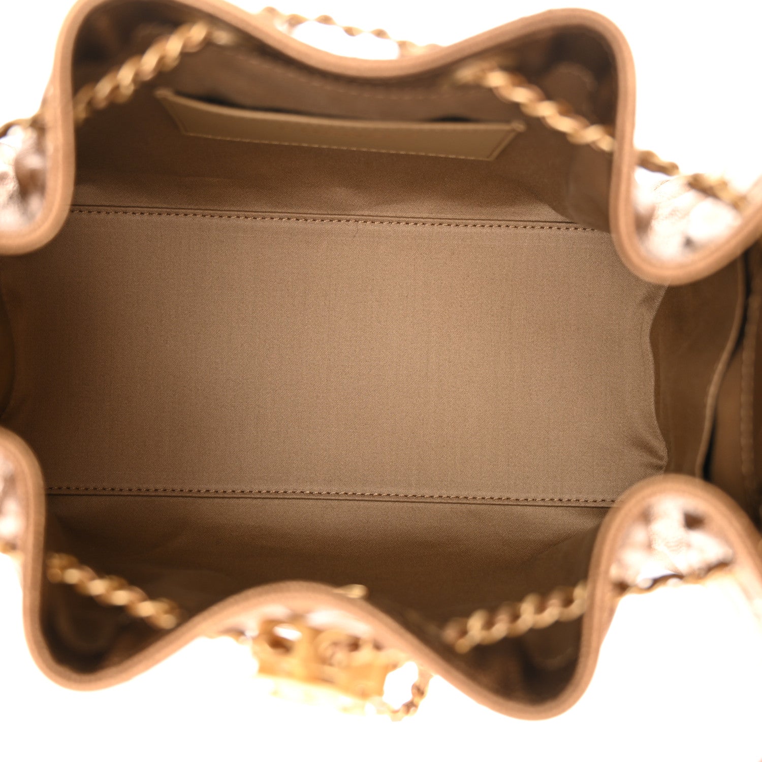 Chanel Metallic Caviar Quilted Small Chanel 25 Handbag Bronze 5 of 10